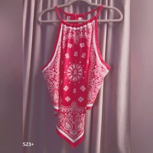 Bandana Print Tank Top